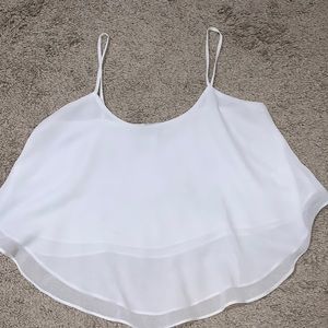 Flowy white tank top